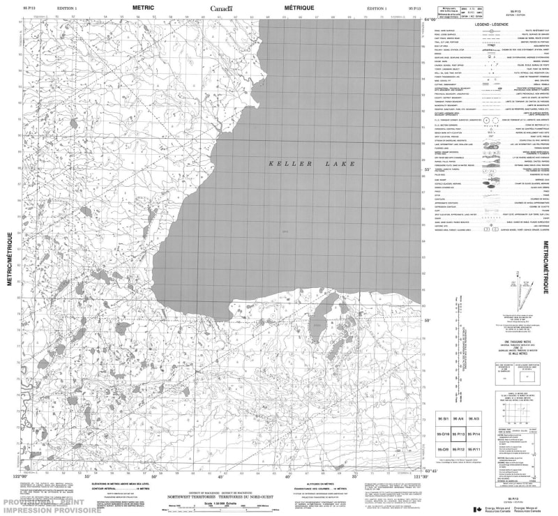 095P13 - NO TITLE - Topographic Map
