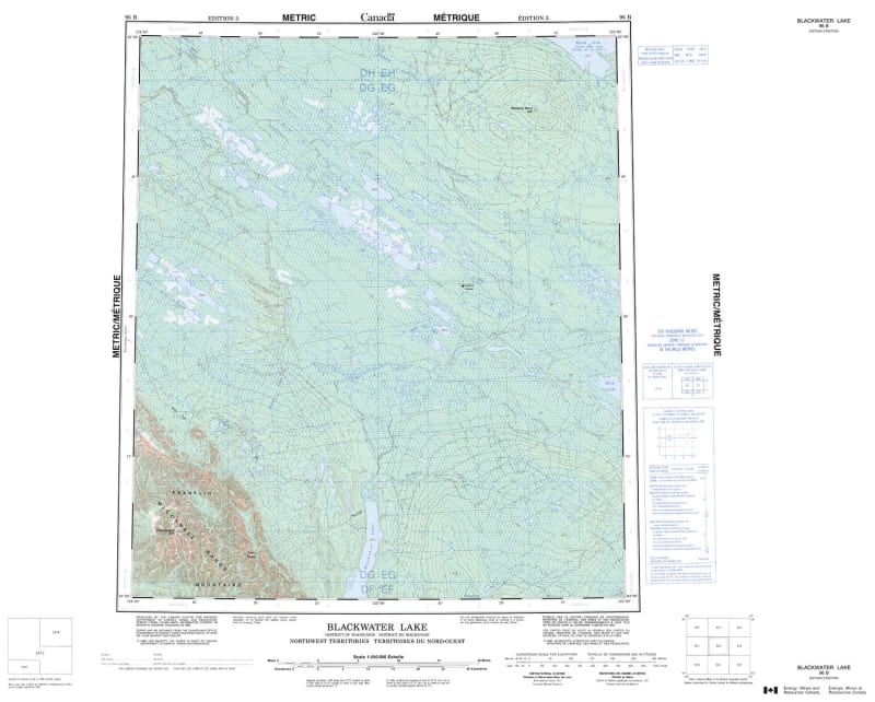 096B - BLACKWATER LAKE - Topographic Map