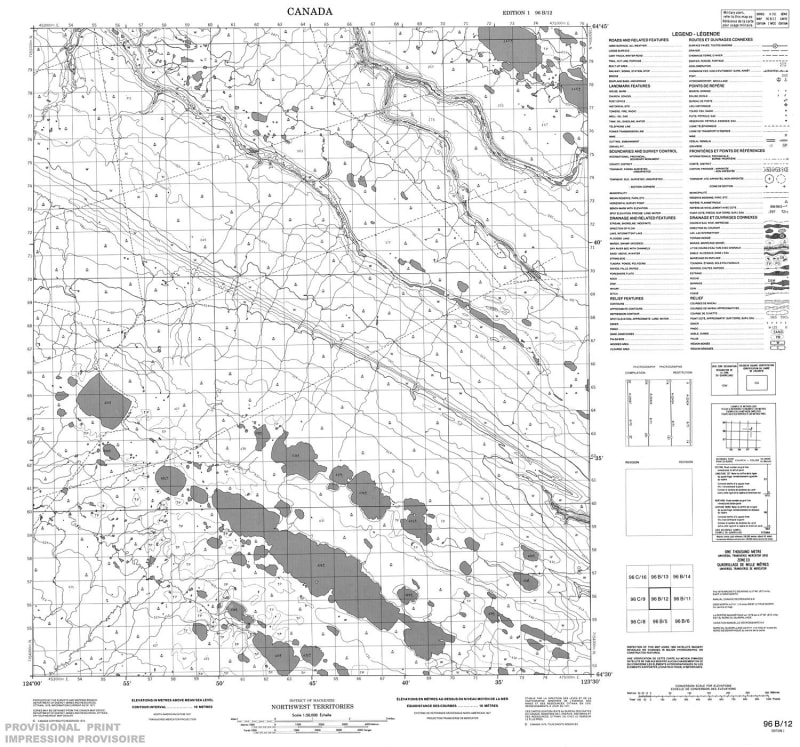 096B12 - NO TITLE - Topographic Map