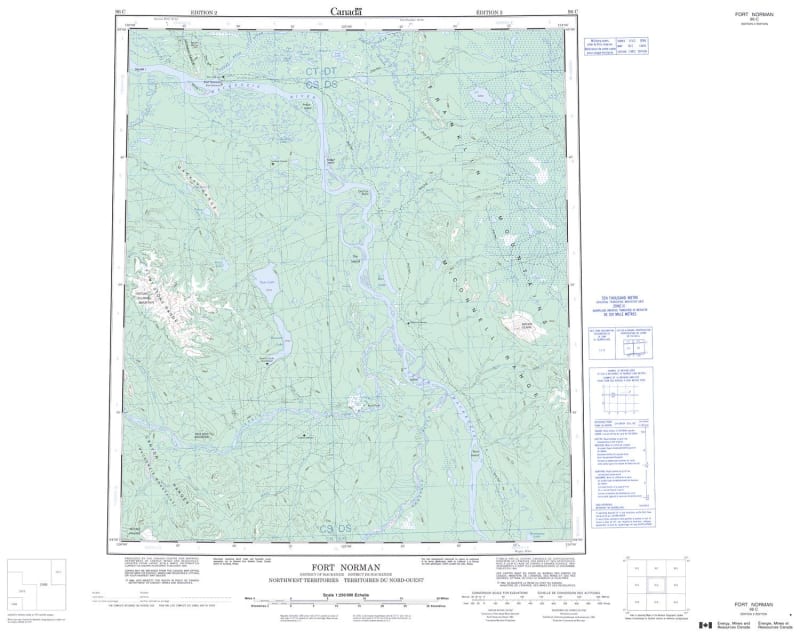 096C - FORT NORMAN - Topographic Map