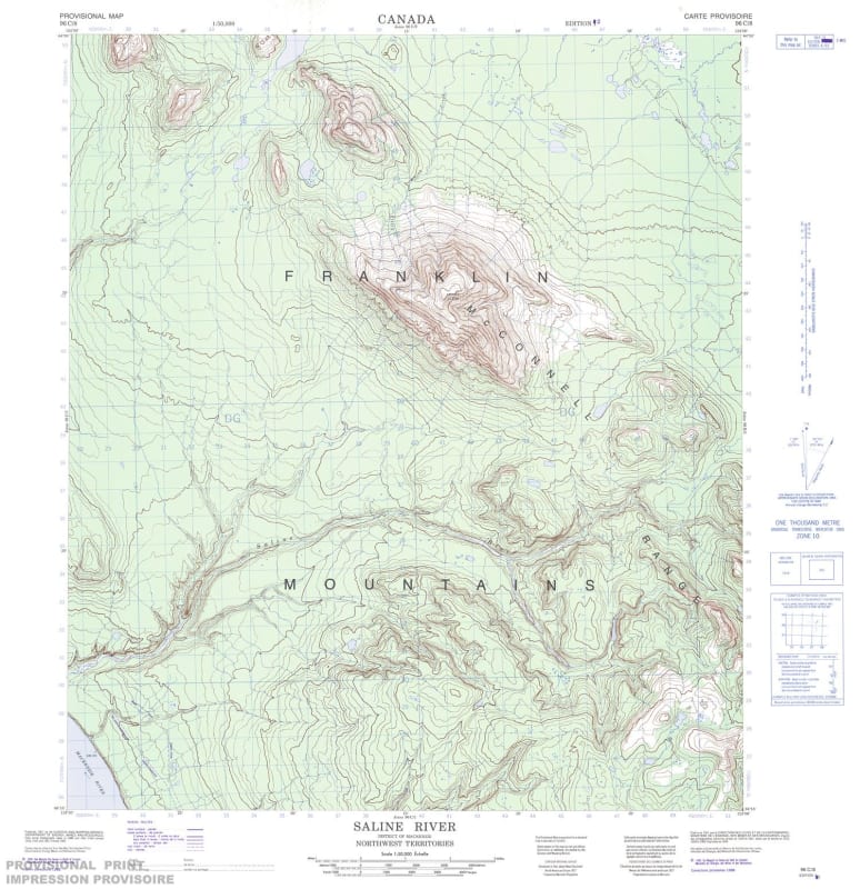 096C08 - SALINE RIVER - Topographic Map