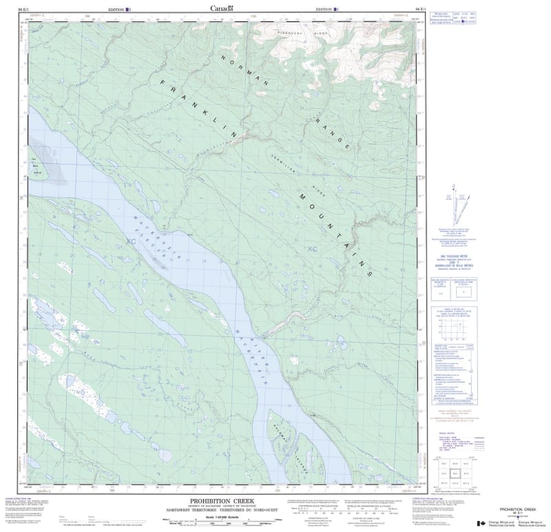 096E01 - PROHIBITION CREEK - Topographic Map