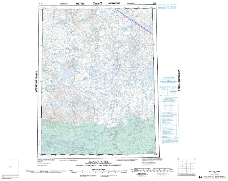 096P - BLOODY RIVER - Topographic Map
