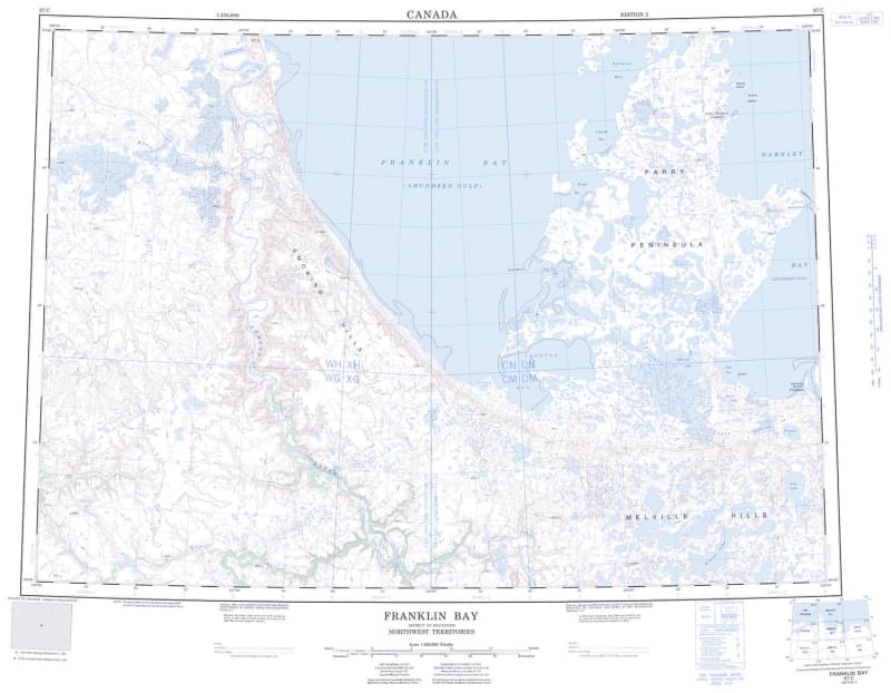 097C - FRANKLIN BAY - Topographic Map