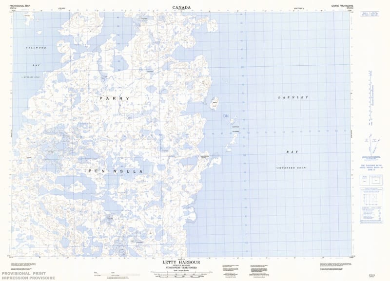 097C16 - LETTY HARBOUR - Topographic Map