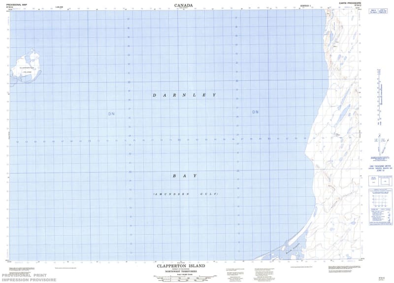097D12 - CLAPPERTON ISLAND - Topographic Map