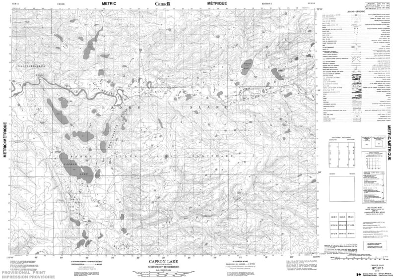 097H13 - CAPRON LAKE - Topographic Map