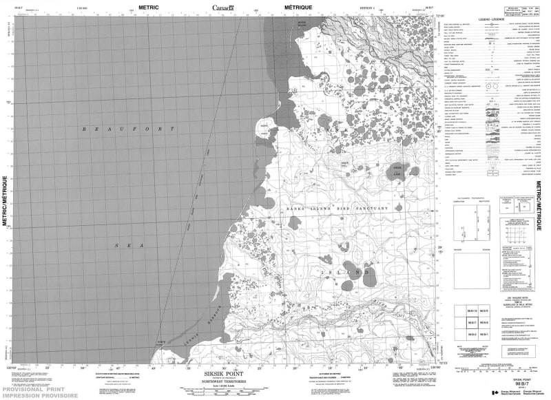 098B07 - SIKSIK POINT - Topographic Map