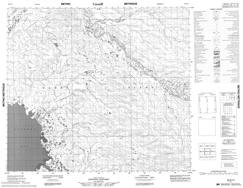 098D13 - NO TITLE - Topographic Map