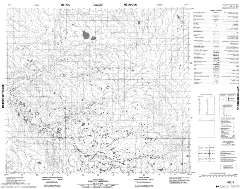 098D14 - NO TITLE - Topographic Map
