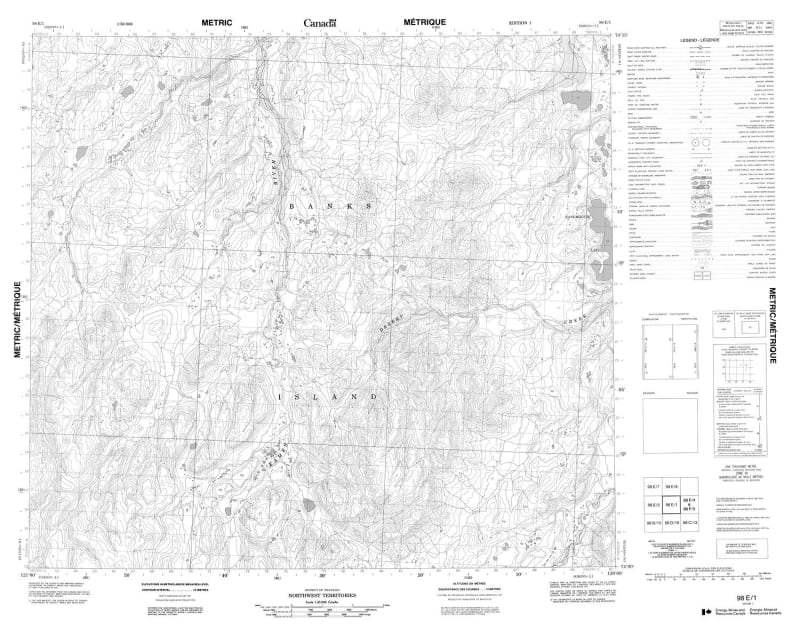 098E01 - NO TITLE - Topographic Map