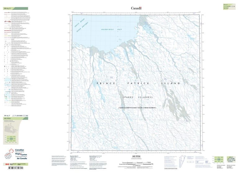 099A07 - HARDINGE BAY - Topographic Map