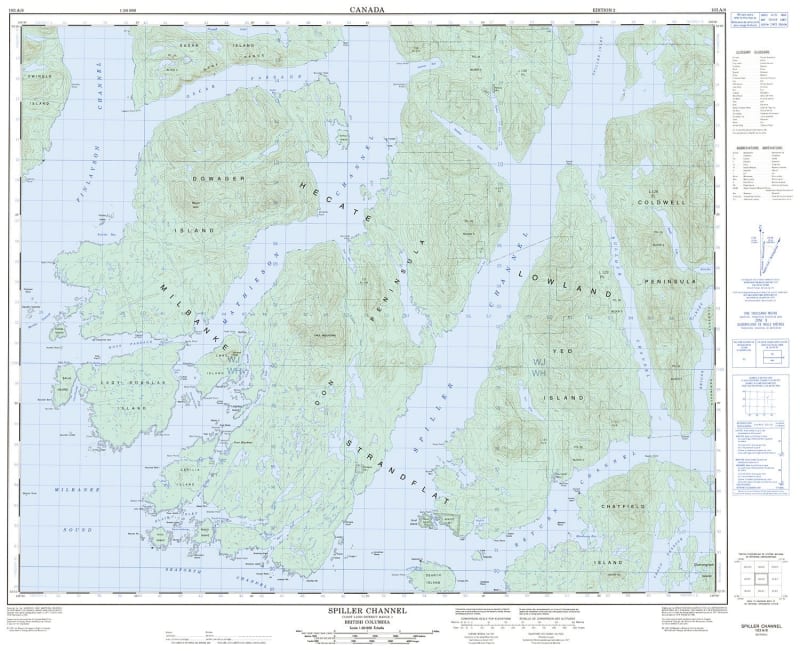 103A08 - SPILLER CHANNEL - Topographic Map