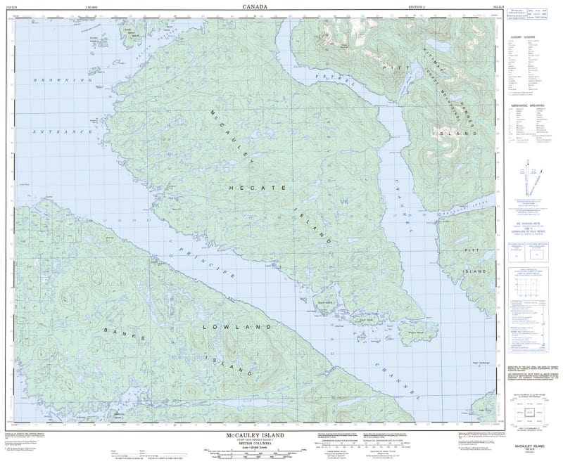 103G09 - MCCAULEY ISLAND - Topographic Map