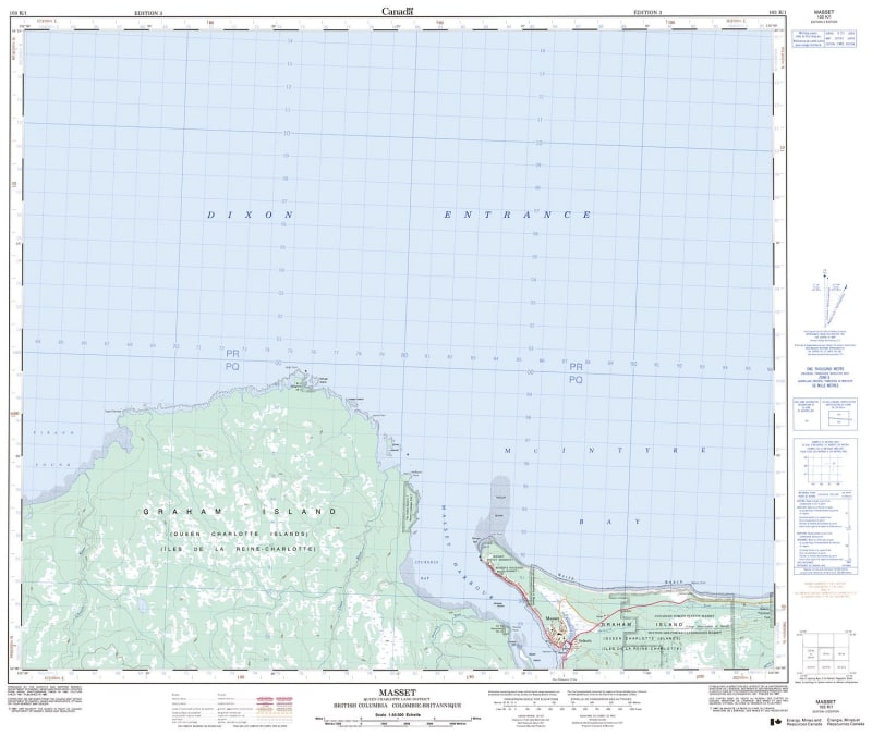103K01 - MASSET - Topographic Map