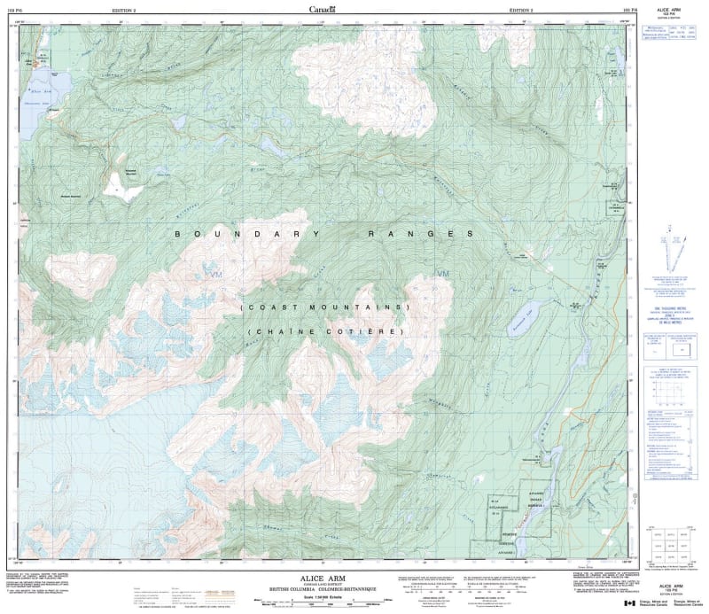103P06 - ALICE ARM - Topographic Map