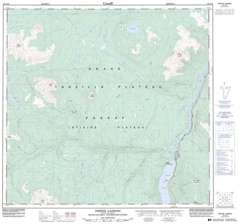104J16 - PORTER LANDING - Topographic Map