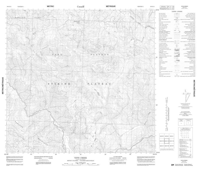 104K15 - PERIDOTITE PEAK - Topographic Map