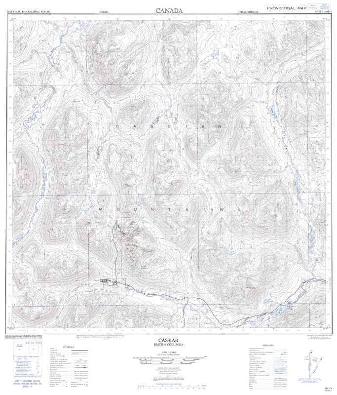 104P05 - CASSIAR - Topographic Map