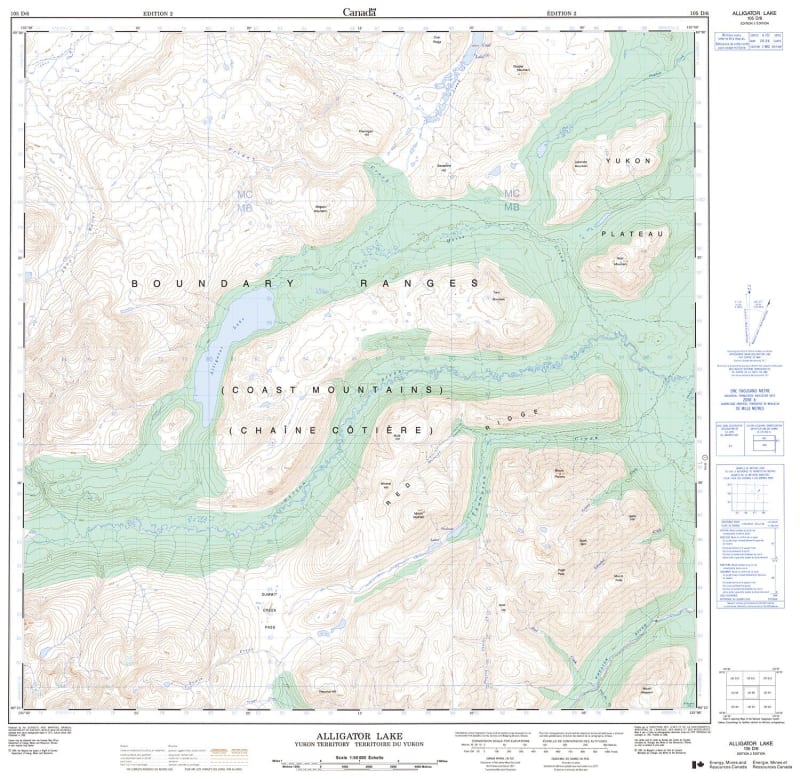 105D06 - ALLIGATOR LAKE - Topographic Map