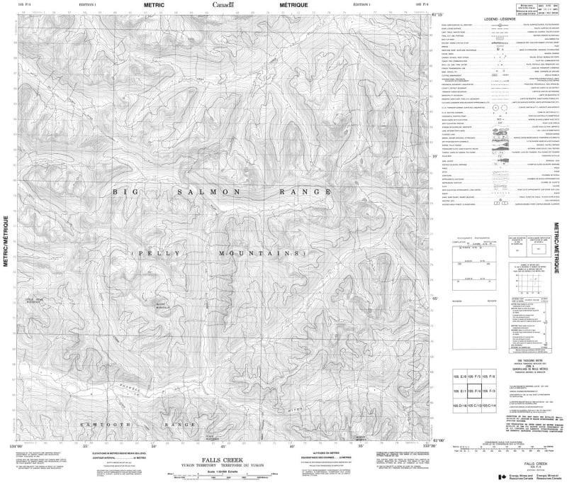 105F04 - FALLS CREEK - Topographic Map