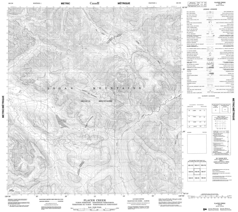 105I06 - PLACER CREEK - Topographic Map