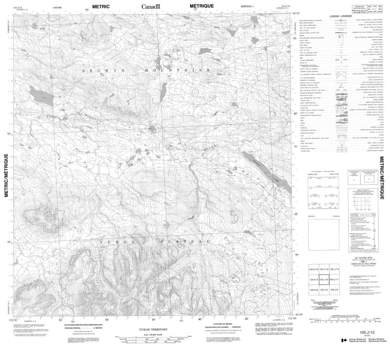 105J12 - NO TITLE - Topographic Map