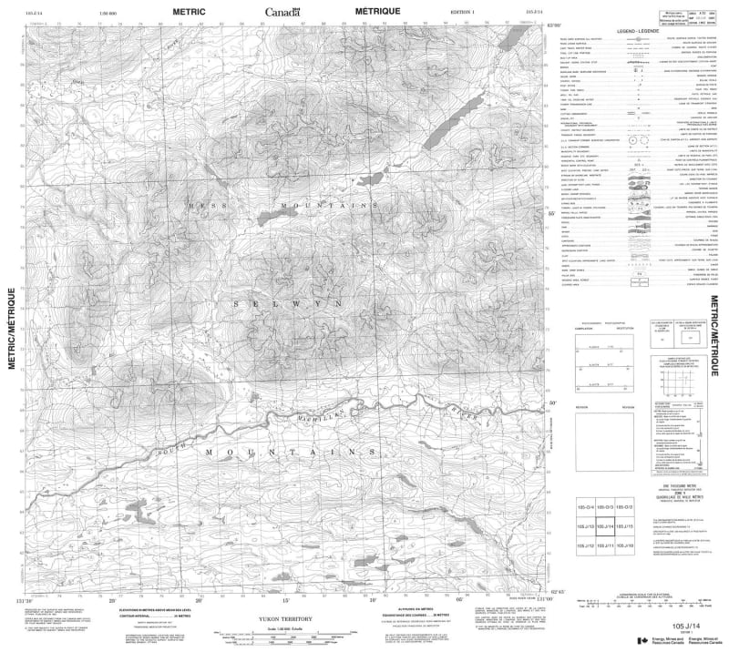 105J14 - NO TITLE - Topographic Map
