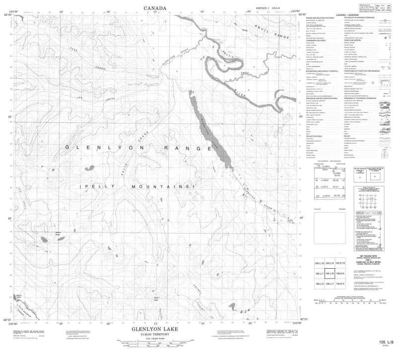 105L08 - TRUITT PEAK - Topographic Map