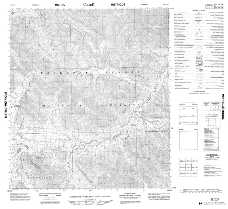 105P12 - NO TITLE - Topographic Map