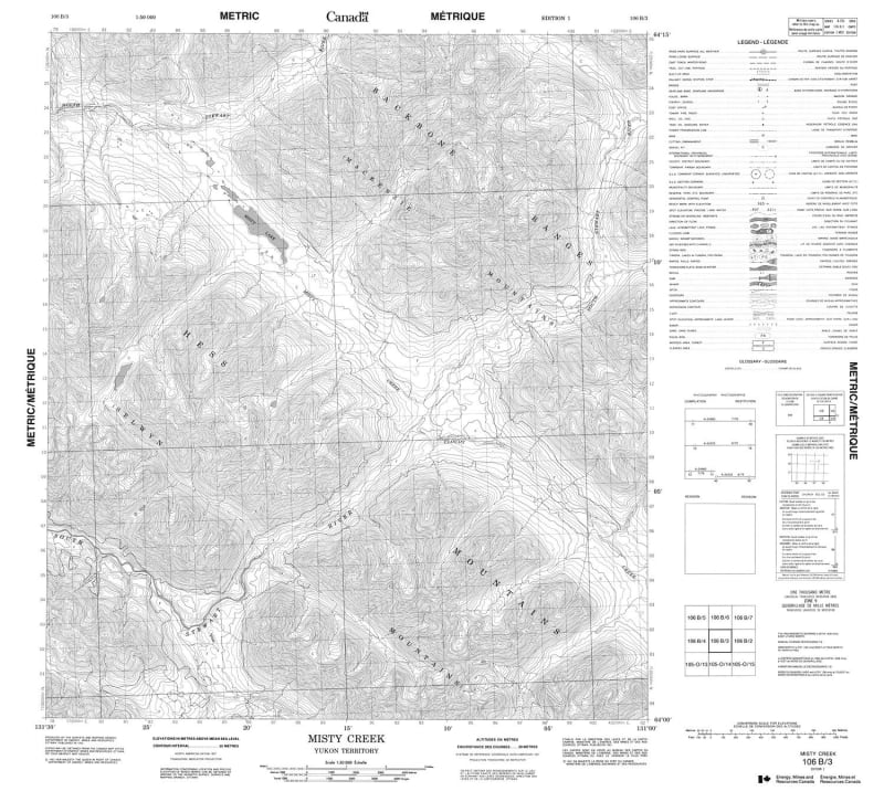 106B03 - MISTY CREEK - Topographic Map