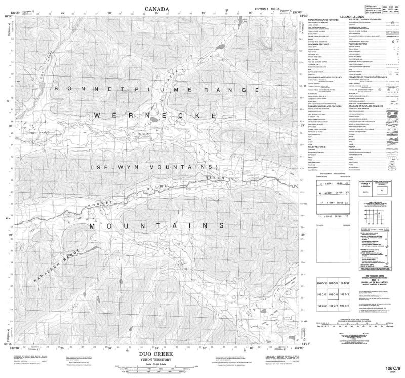 106C08 - DUO CREEK - Topographic Map