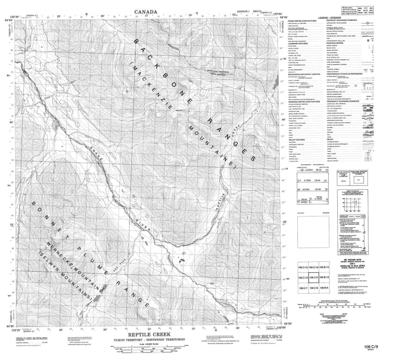 106C09 - REPTILE CREEK - Topographic Map