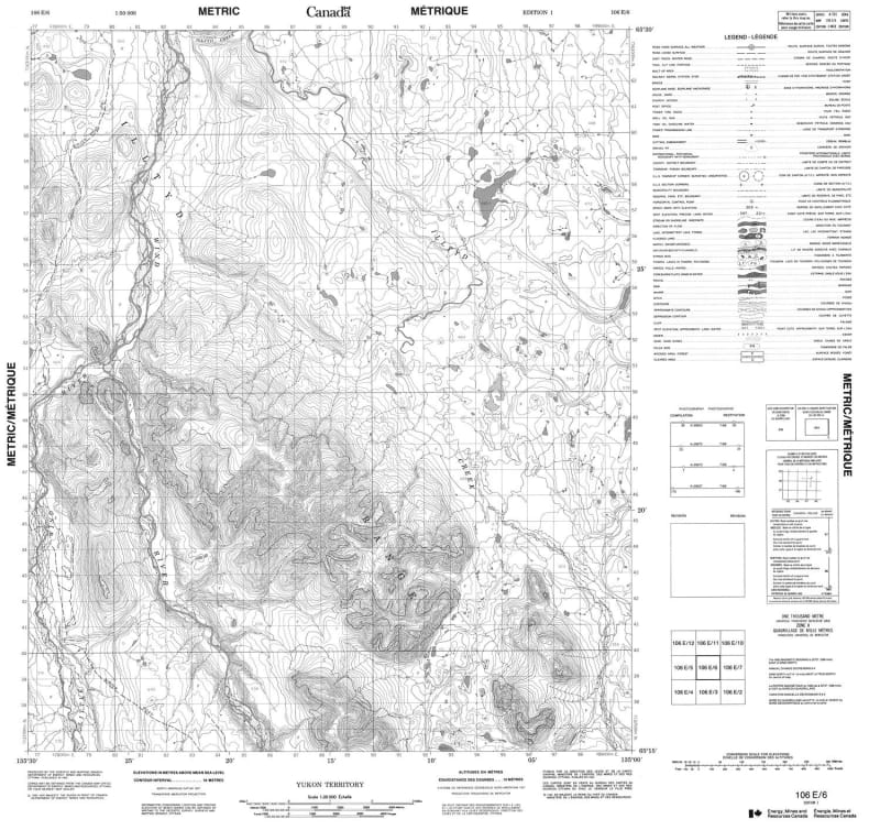 106E06 - NO TITLE - Topographic Map
