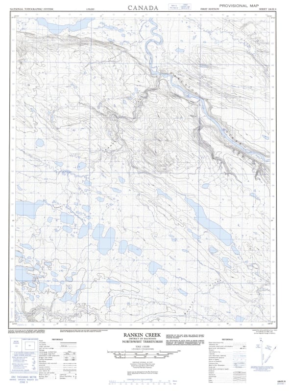 106H08 - RANKIN CREEK - Topographic Map