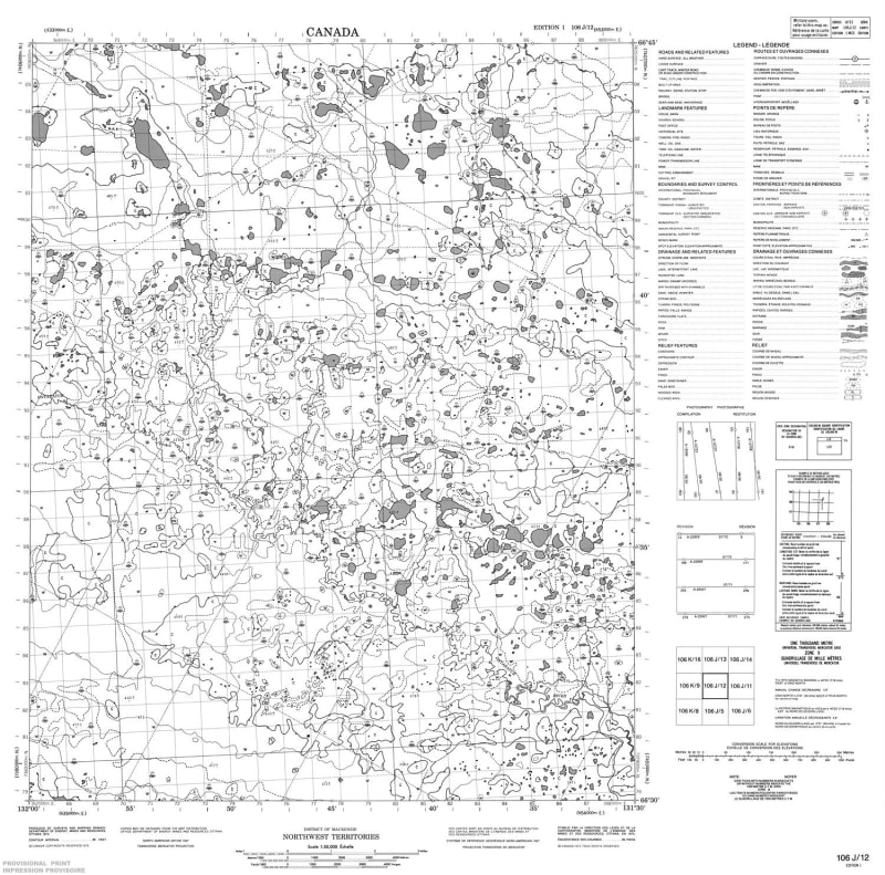 106J12 - NO TITLE - Topographic Map