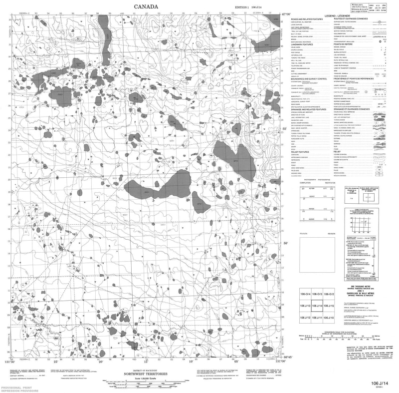 106J14 - NO TITLE - Topographic Map