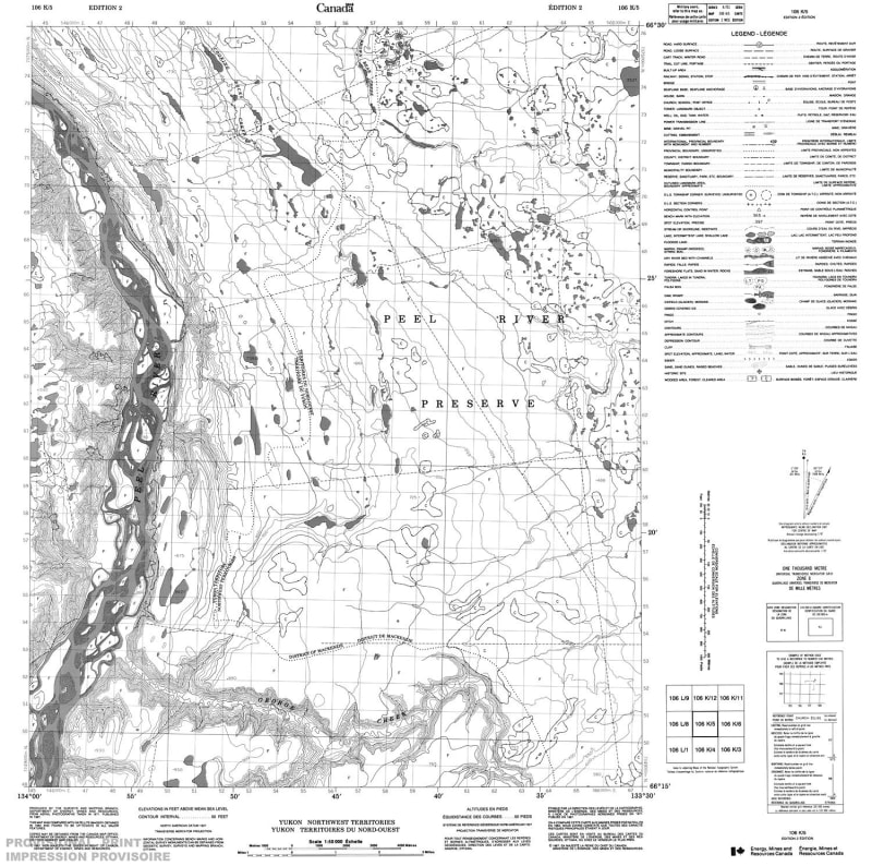 106K05 - NO TITLE - Topographic Map