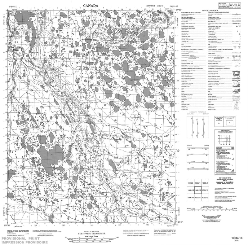 106K16 - NO TITLE - Topographic Map