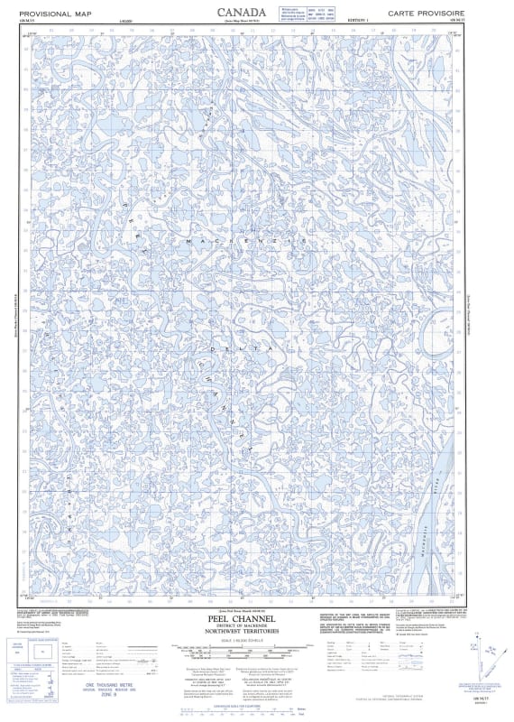 106M15 - PEEL CHANNEL - Topographic Map