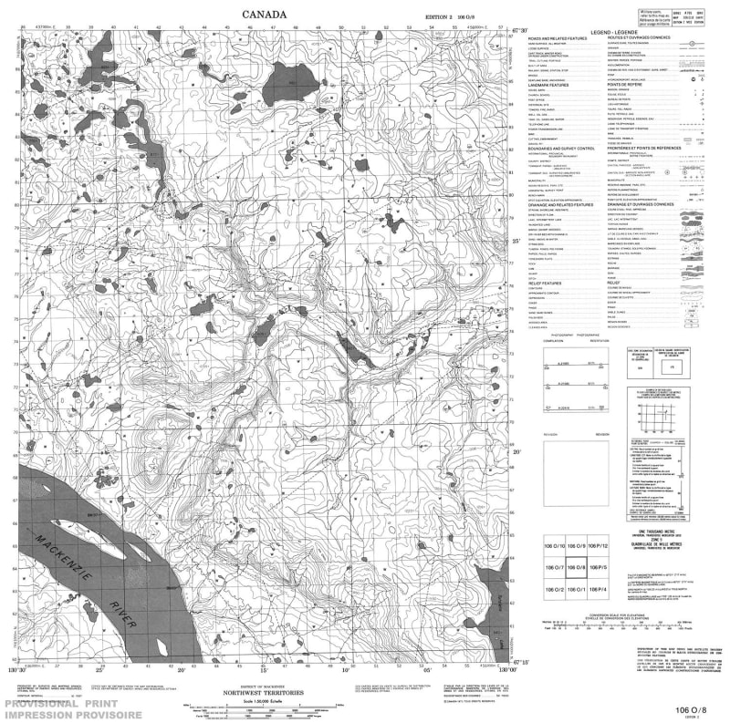106O08 - NO TITLE - Topographic Map