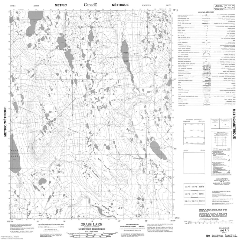 106P01 - GRASS LAKE - Topographic Map