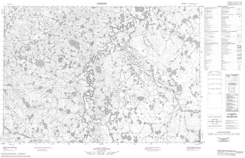 107A13 - NO TITLE - Topographic Map