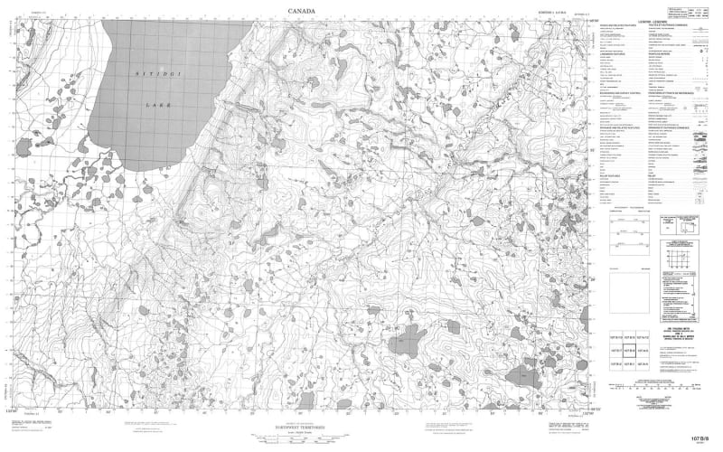 107B08 - NO TITLE - Topographic Map