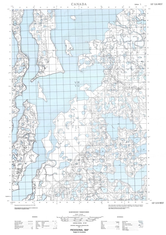 107D06W - THUMB ISLAND - Topographic Map