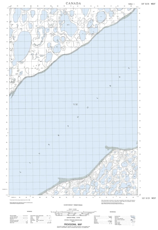 107D15W - CLIFF POINT - Topographic Map