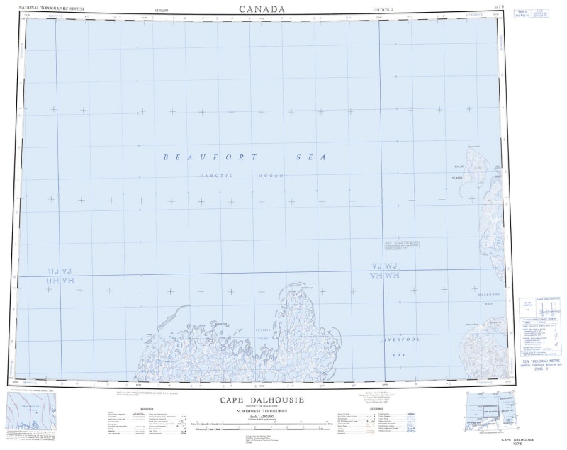 107E - CAPE DALHOUSIE - Topographic Map