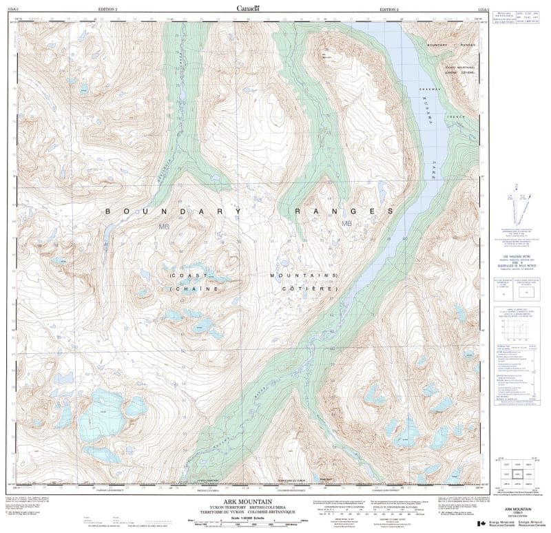115A01 - ARK MOUNTAIN - Topographic Map