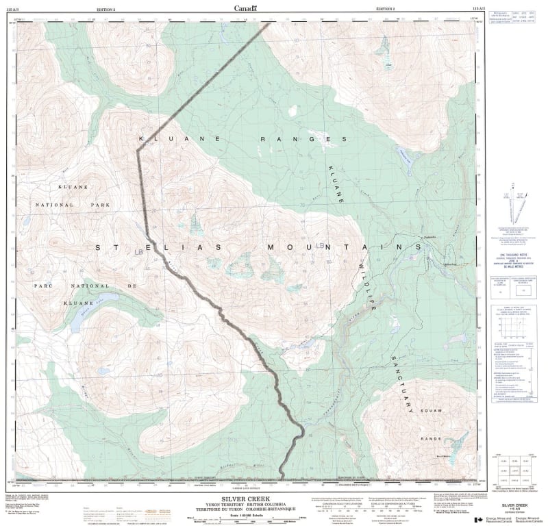 115A03 - SILVER CREEK - Topographic Map