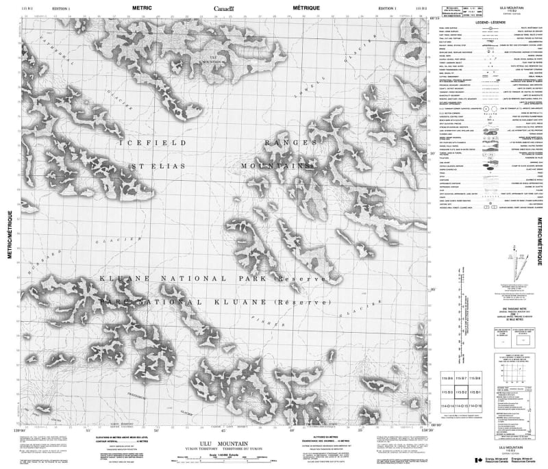 115B02 - ULU MOUNTAIN - Topographic Map